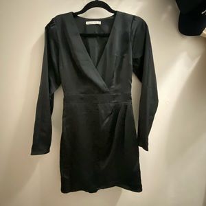 Abercrombie & Fitch Satin Mini Dress with Cut Slip